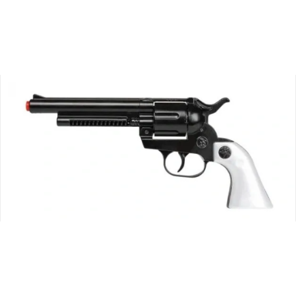Case of 6 Cowboy Colt Peacemaker Style 12 Shot Cap Gun Revolver - Black & Faux Pearl Grip 121/6TN