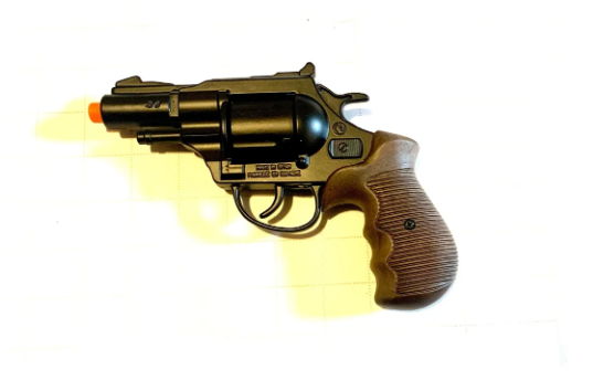 Case of 6 S&W 3806 Style Police Revolver Black Cap Gun 38/6